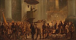 The thanksgiving service of William's army in Grave after its capture