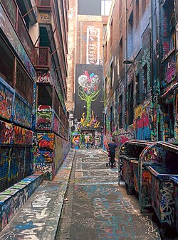 Hosier Lane Street Art, Melbourne, Victoria, Australia
