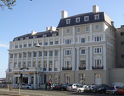 The eastern section of 1826 (left) and its adjoining extension of the 1840s (right)