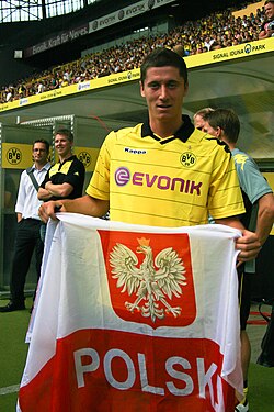 Lewandowski at Borussia Dortmund in 2010