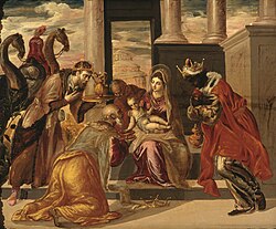 Adoration of the Magi by El Greco (1568, Museo Soumaya, Mexico City)
