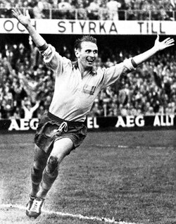 Kurt Hamrin scored 150 goals for Fiorentina when he represented the club 1958–1967. This means that he is in second place for most goals in the club's history.