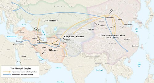 Mongol successor khanates[note 1]