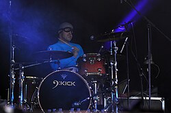 Ricky Falomir (Ricky Fitness) joined the band during their career lull in 2002, eventually serving the longest tenure of any Aquabats drummer.