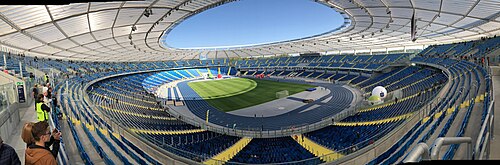 Stadion Śląski in Chorzów, the largest athletics and football stadium in the region