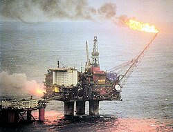 Since the 1970s oil production has helped to expand the Norwegian economy and finance the Norwegian state (Statfjord oil field).