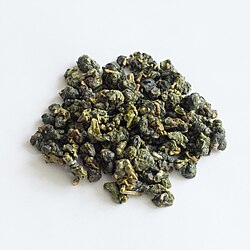 Jin Xuan (Golden Lily) oolong tea, grown on Alishan, Taiwan.