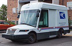 A Next Generation Delivery Vehicle (NGDV) in Golden, Colorado. The USPS plans to purchase over 165,000 NGDVs.