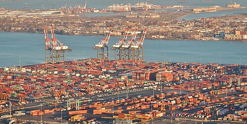 Ports play an important role in facilitating international trade. The Port of New York and New Jersey grew from the original harbor at the convergence of the Hudson River and the East River at the Upper New York Bay.