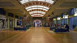 The museum's lobby, the Samuel Hall Currelly Gallery, houses several items from the museum's collection.