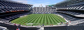 Soldier Field before a soccer game, 2004