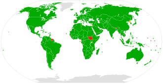 Member states Observer states Membership withdrawn Non-members
