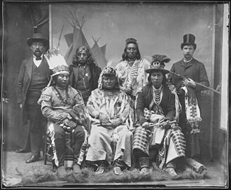 Cayuse and Sahaptin tribal representatives in Washington, D.C. (1890)