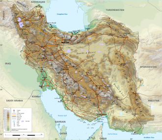 The Topography of Iran