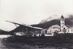 Argentine Navy seaplane, one of the first to arrive to Ushuaia in the 1930s