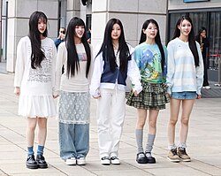 Illit promoting Super Real Me in March 2024