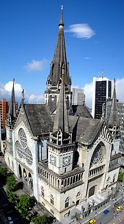 The Cathedral of Manizales, a neo-Gothic church