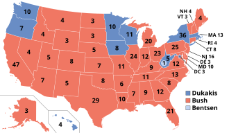 Results for the 1988 United States presidential election