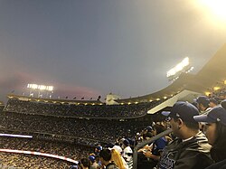 Dodger Stadium upper seating on 6/15/18 vs. the San Francisco Giants