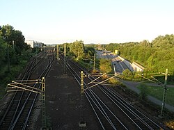 Rail yard, bypass road Südtangente