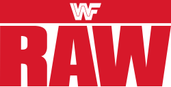 The first Raw logo used in the New Generation Era from January 11, 1993, to March 3, 1997