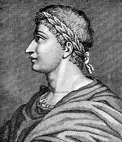 Ovid with laurel wreath, common in poets