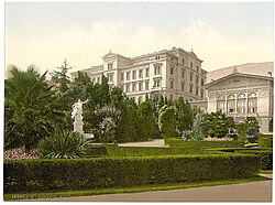 Abbazia, Hotel Stephanie and park, 1890s