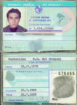 Old Cédula de Identidad in 1999