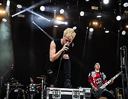 Post-hardcore band Coldrain performing in 2019. One of the few Japanese rock bands who write and sing all of their music in English.