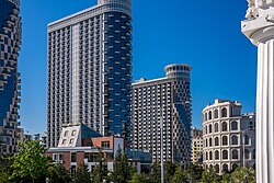 As Georgia's Black Sea coast continues to develop, high-rises are being built amongst Batumi's traditionally classical cityscapes.