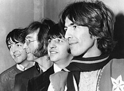 The Beatles pictured in February 1968