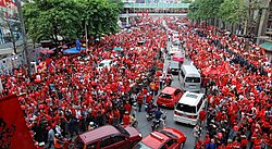 United Front for Democracy Against Dictatorship, Red Shirts, protest in 2010