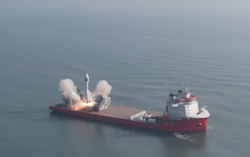 Sea launch by a Chinese company Orienspace