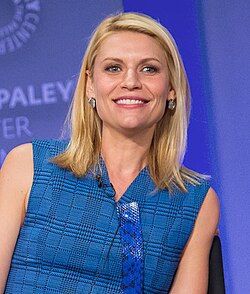Claire Danes portrays series lead character Carrie Mathison