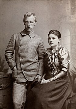Fridtjof Nansen and Eva Nansen in autumn 1889