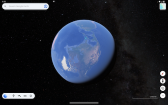 Google Earth running on Android
