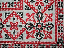 Tea-cloth, Hungary, mid-20th century