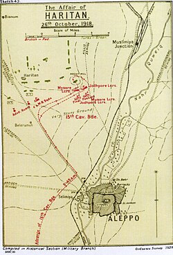 Falls Sketch Map 43 Haritan 26 October 1918
