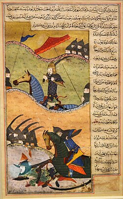 Timur attacks Aleppo in mid-November 1400, Zafarnama (1436)