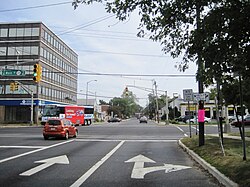 Downtown Eatontown at Main Street (Route 35) and Broad Street (Route 71/County Route 537)