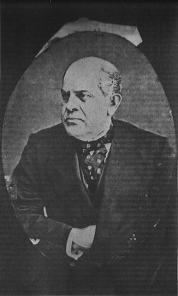 Sarmiento in 1864. Photograph by Eugenio Courret.