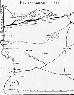 Suez Canal to El Arish