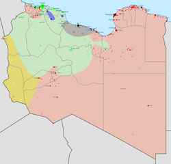 Military situation in Libya in early 2016: Ansar al-Sharia IS