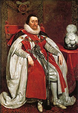 Portrait by Daniël Mijtens, 1621, in the National Portrait Gallery