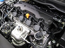 A Honda R18A engine in a 2007 Honda Civic