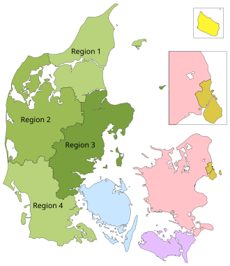 DBU Jutland (numbers indicate regions) DBU Funen DBU Zealand DBU Lolland-Falster DBU Copenhagen DBU Bornholm