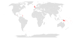Countries making recommendations to the Order of the British Empire (2020)