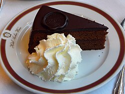 A Sachertorte at the Hotel Sacher