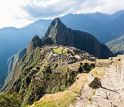 The Inca estate of Machu Picchu, Peru, is one of the New Seven Wonders of the World.
