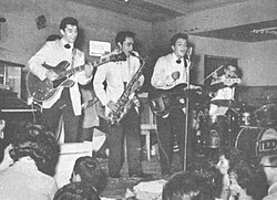 Los Teen Tops performing in Argentina in 1962.